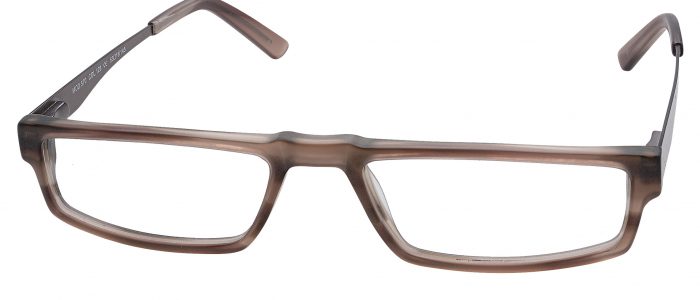NCE Brillen, Modell 570 Col. 127 braun transparent matt
