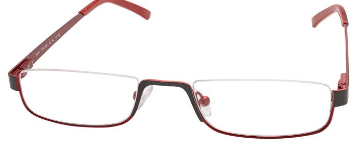NCE Brillen, Modell 7054 Col. 257 rot grau