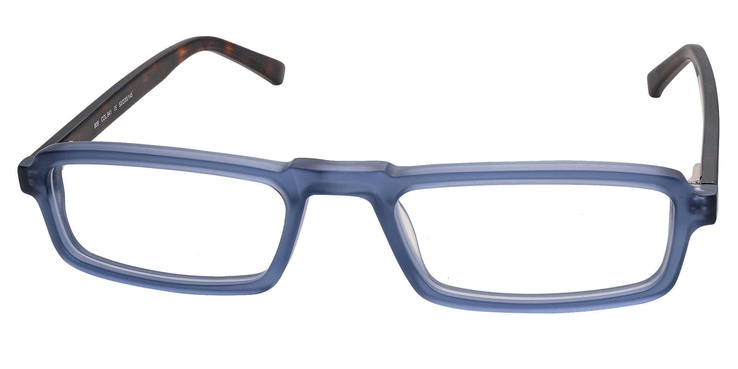 NCE Brillen, Modell 808 Col. 641 blau grau matt