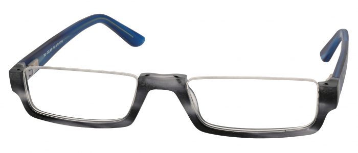 NCE Brillen Modell 783, Col. 646 grau matt Bügel blau